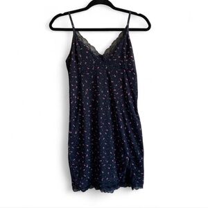 Black and Pink Floral Mini Dress size Medium!